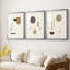 Marbré blanc I - reproduction encadrée sur mesure de qualité supérieure mate - 3 pièces-226773731-226773733