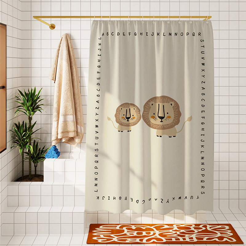 Rideau de douche en polyester