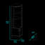 8 Grey Cabinet For Organized Wine Storage 2-Shelf Beverage Up To 8 Bottles-978902362