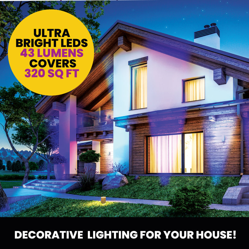 Bell+Howell Bionic Color Burst Solar LED Pathway Lights, 2 Pack
