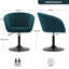 Velvet Swivel Barrel Chair-2003668690