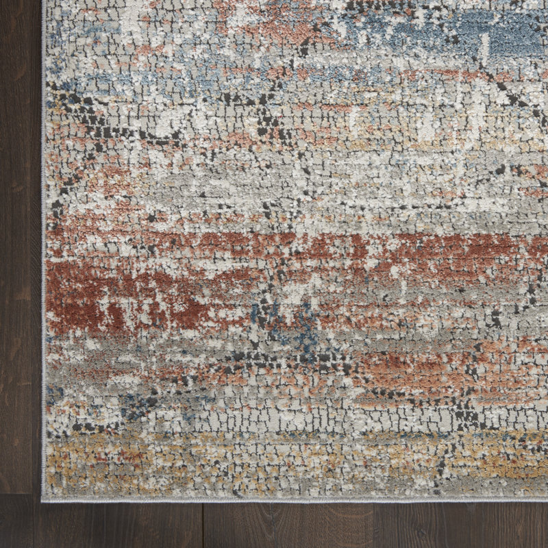 Abstract Indoor Rug, Rectangle 7'10" x 10'6"