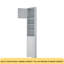 Armoire de rangement multi-fonctionnelle avec deux portes et tablettes réglables, tablette ouverte-718740390