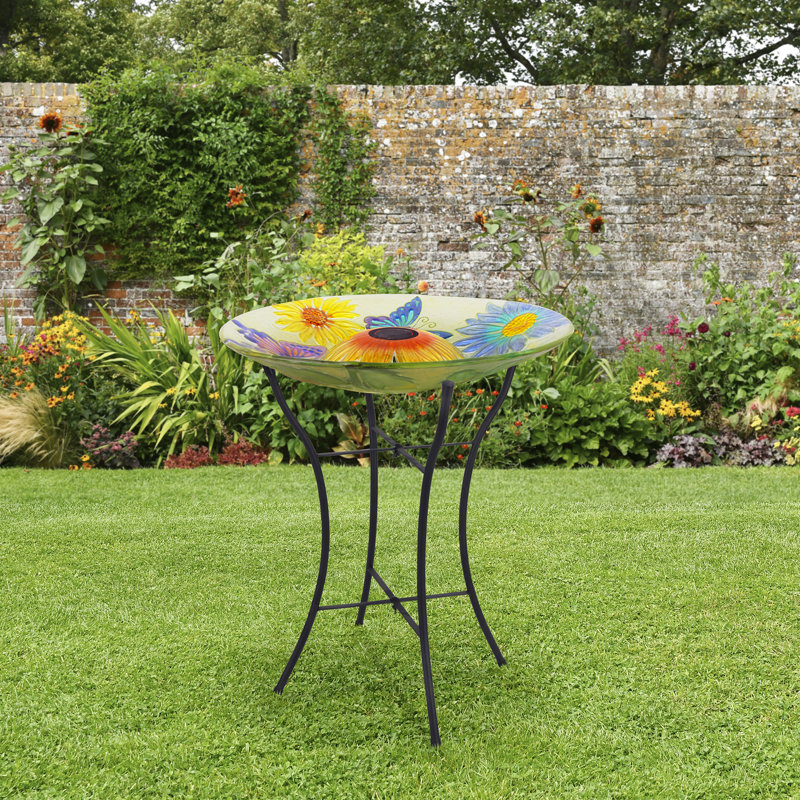 Shaula Glass Birdbath