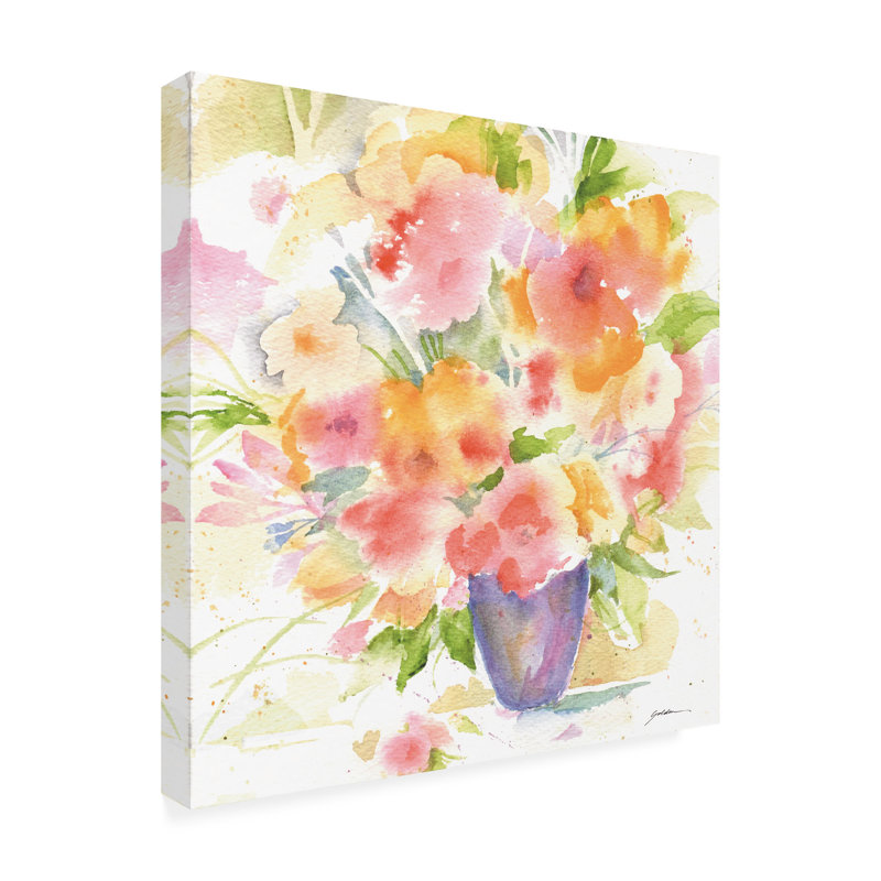 Toile extérieure Sheila Golden The Holiday Bouquet, H 35 po x l 35 po