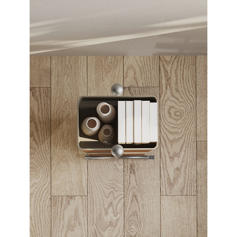 Italian Minimalist Style Bookcase, Orange