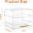Pastry Display Case, Cookie Display Case 2 Tray Commercial Countertop Bakery Display Case With Front Doors, Acrylic Pastry Case For Exquisite Dessert Display, Cookie Display
