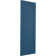 True Fit PVC Single Panel Chevron Modern Style Fixed Mount Shutters
