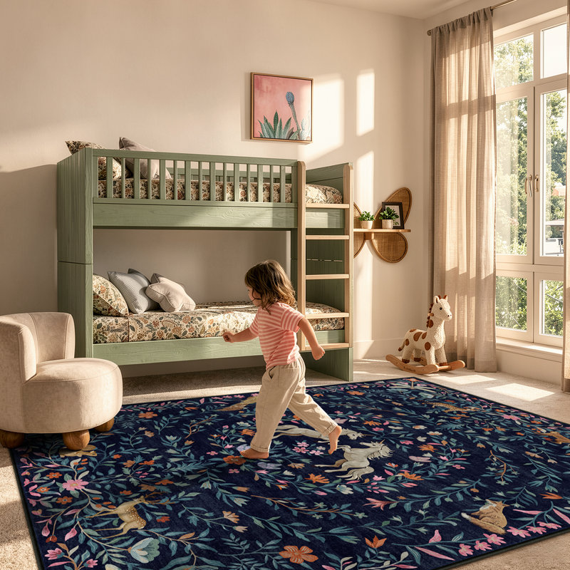 Tapis lavable à la machine Goldene, Rectangle 5 pi x 7 pi