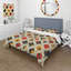 Ensemble de housse de couette orange et jaune Midcentury Charm III - Midcentury-109174256