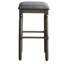 Ensemble de 2 tabourets de bar en bois Arnhem, gris