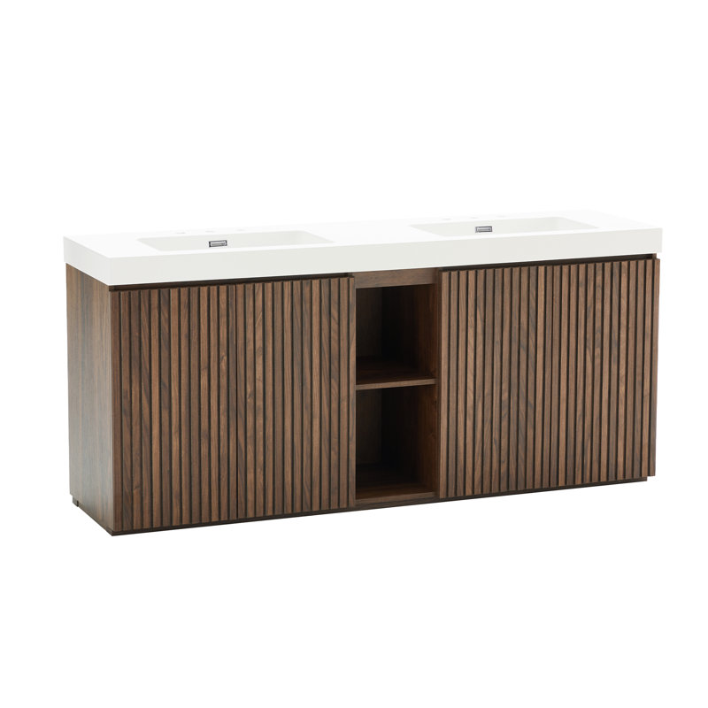 Meuble-lavabo double 72 po Modern