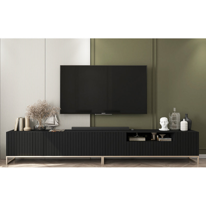 Asaan TV Stand for TVs up to 65", Black
