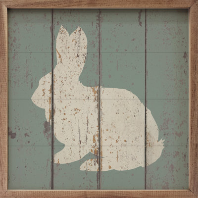 Lapin accroupi - vert