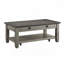 Table basse en bois avec tablette de plancher et 2 tiroirs-422223955