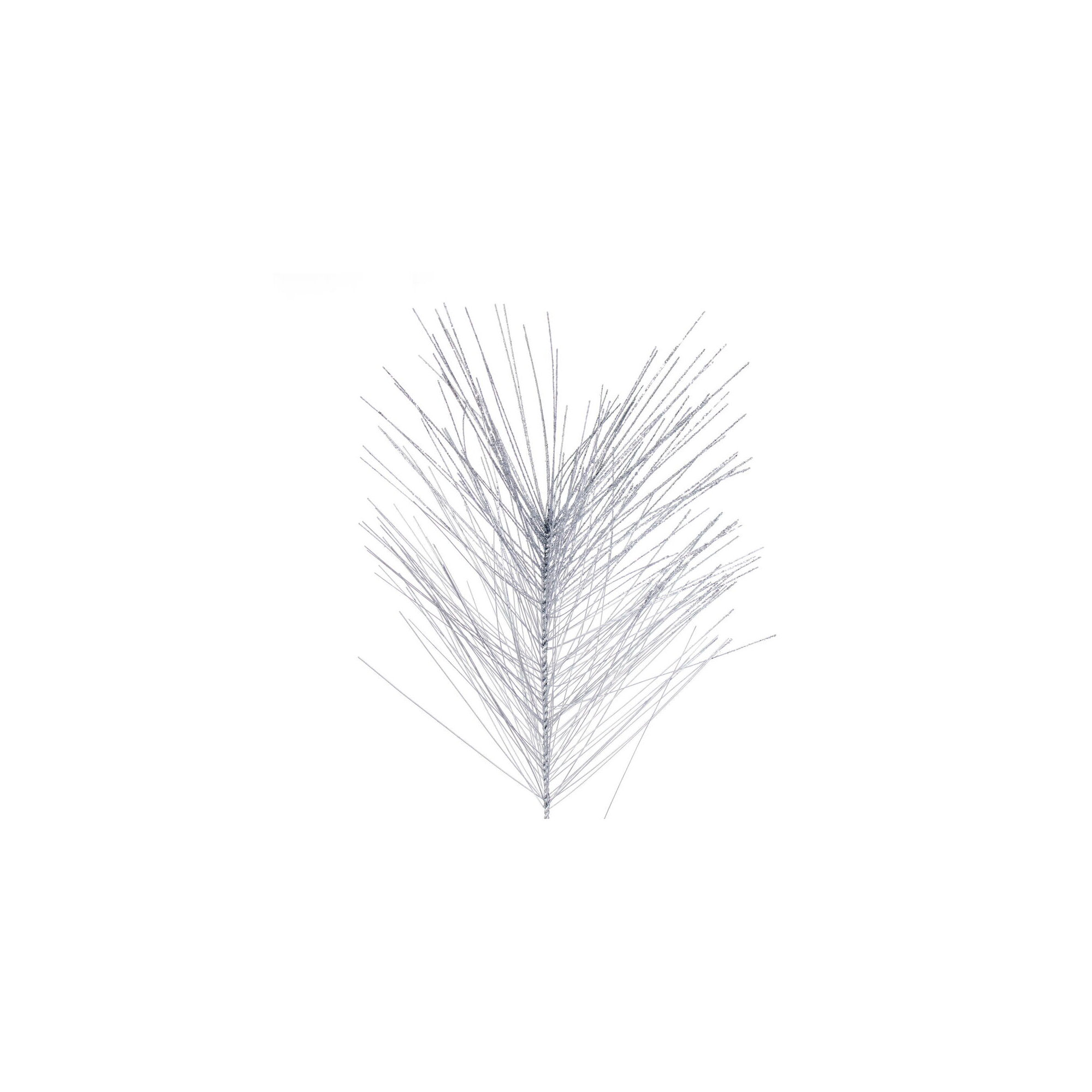 Vickerman 6' Artificial Metallic Pine Needle Garland. Features metallic pine foliage., Silver