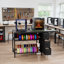 Support pour imprimante 3D avec support à filament réglable, station de charge et bureau pliant, établi en métal robuste avec tiroirs, poste de travail d'imprimante à cadre ouvert pour la maison et l'atelier