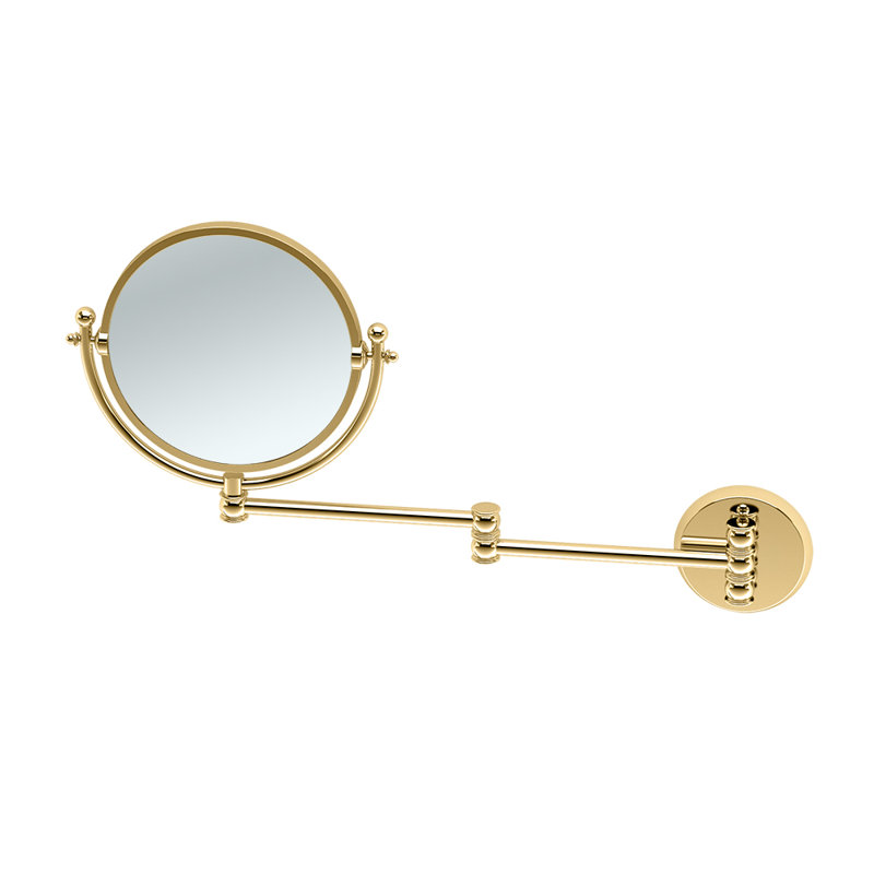 Miroir de salle de bain, Laiton poli