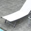 Chaise longue d'extérieur avec dossier réglable