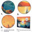Sydney Harbour, coucher de soleil, côtes I - art mural côtier paysage portuaire-1253758783-1253758777