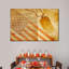 Drapeau américain et étiquette d'identification - reproduction sur toile tendue-1679147089
