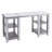 Lizbella Glass Top Writing Desk