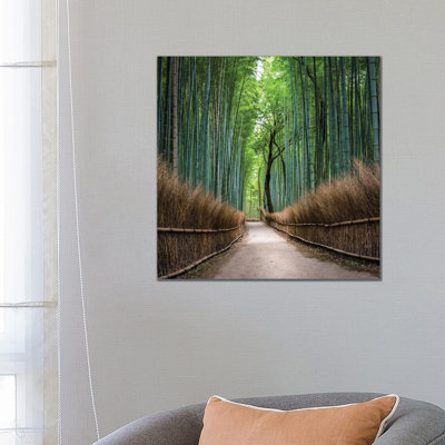 Arashiyama Bamboo Forest, Kyoto, Japan by Jan Becke - Wrapped Canvas Print