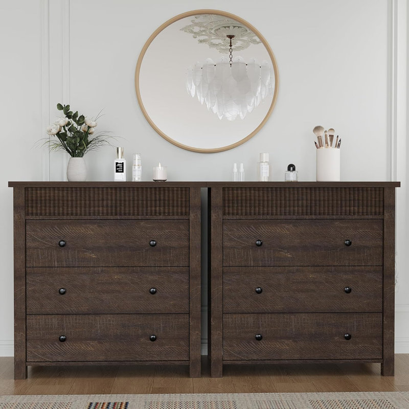 3 - Drawer Chest of Drawers, Brown