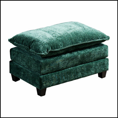 Canapé Cloud avec repose-pieds, canapé modulaire moderne pour le salon et appartement, coussin de siège rembourré à double couche confortable, tissu chenille respirant
