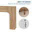 Console 63 pouces Farmhouse, étroite table d'entrée en bois derrière le canapé-437945238