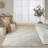 DKNY Pure Angles Ivory Blue Modern Indoor Rug-108053221