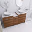 Meuble-lavabo double 58,89 po avec plateau Iolanda