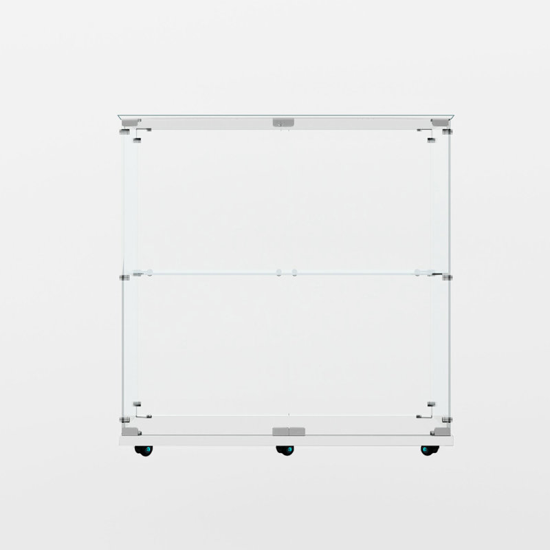 Armoire à vin blanc avec verre trempé, éclairage à DEL, verrouillable pour sol accidenté, aspect classique, 3 à 4 tablettes, bois franc d'ingénierie et panneau de particules, largeur de 13,85 po avec bande, pivotant
