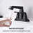 4 Inch 2-Handle Bathroom Sink Faucet with Pop-up Drain and Supply Lines-107364951