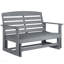Banc de patio, banc oscillant d'extérieur, banc coulissant de causeuse