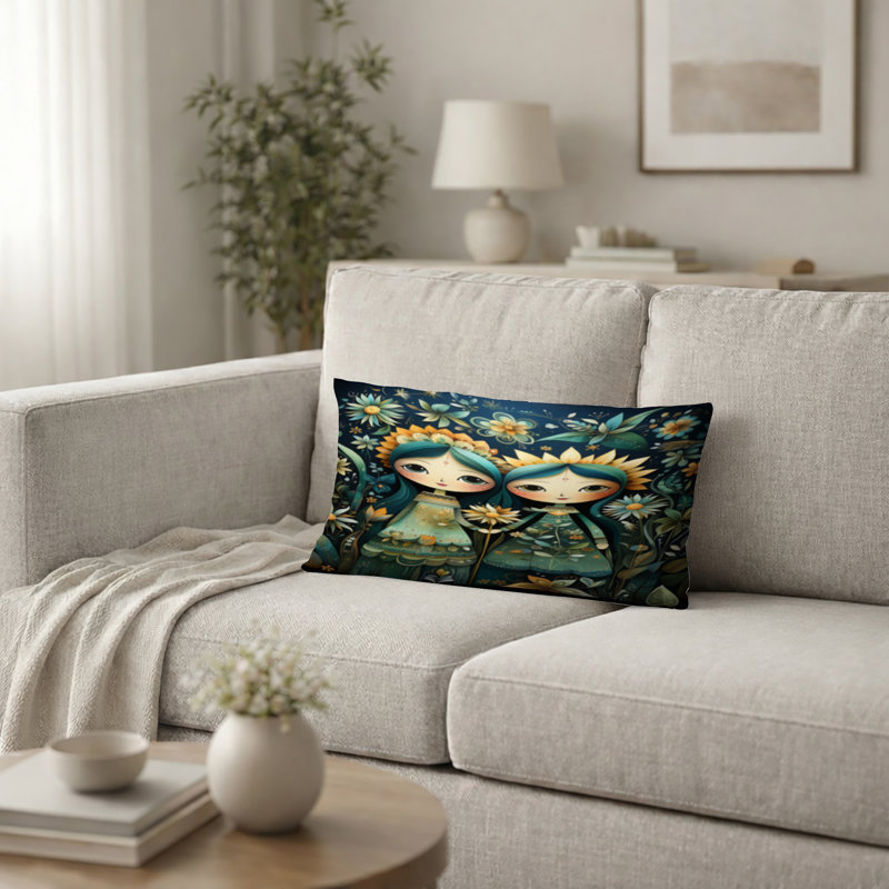 Coussin décoratif Rêves d'Oaxaca Mexicains - Coussin décoratif d'art mexicain, 12"H x 20"W
