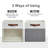 4-Pack Linen Foldable Storage Boxes With Clear Window And Handles