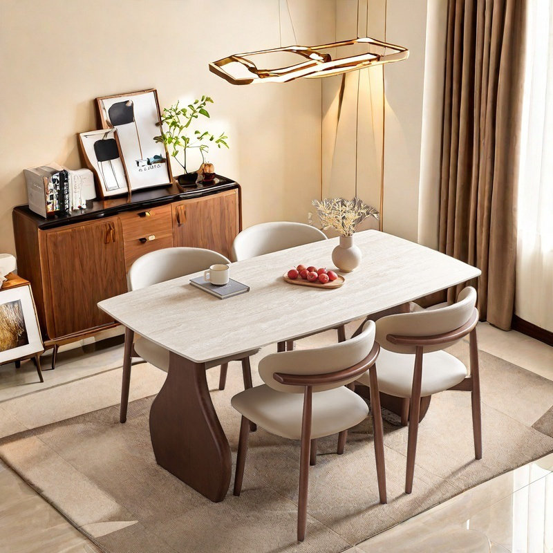 Ensemble de table de salle à manger Vintage, H 29,53 po x L 70,87 po x l 35,43 po