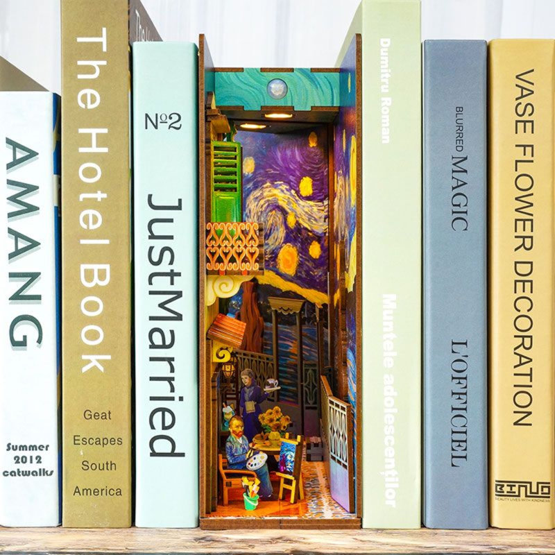 Ensemble de coin-livre bricolage 3D Vincent's World 80 pièces