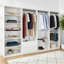 Prosper White Freestanding Walk in Wood Closet System