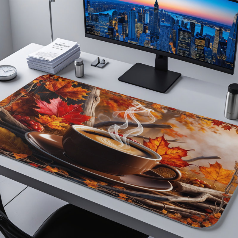 Polyester Desk Pad, 14.4x12.1