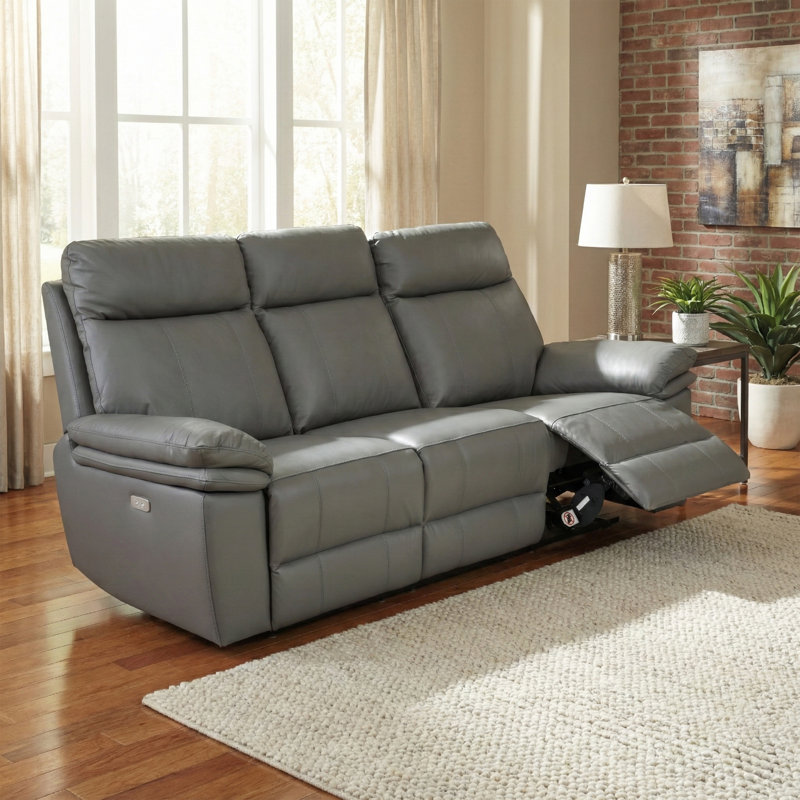 Cooney 3 Seater Electric Reclining Sofa, Grey