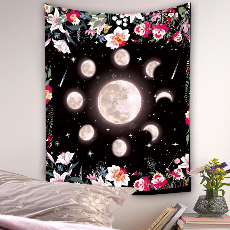 Tapisserie de science de la Terre en polyester avec accessoires de suspension inclus