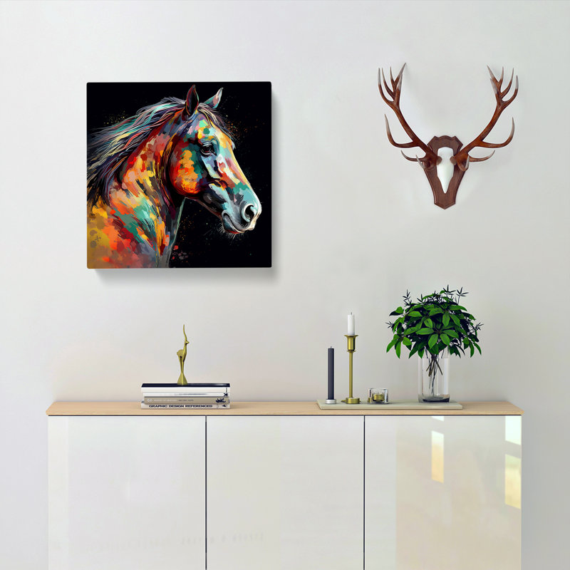 Horse Digital - Wrapped Canvas