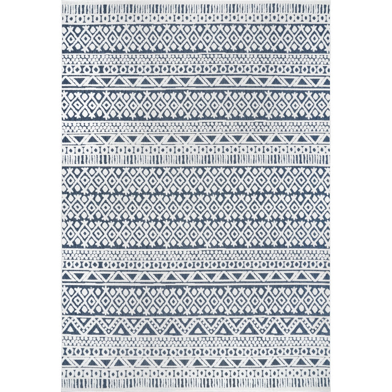 Tapis bleu Ikponmwosa, Rectangle 6 pi 7 po x 9 pi