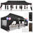 10×30 FT Pop Up Heavy Duty Party Tent with Walls Canopy Commercial Tent with Metal Frame-98638074