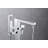 Rift Collection Single Handle Floor Mounted Roman Tub Filler Faucet with Hand Shower - Chrome Polished-92021220