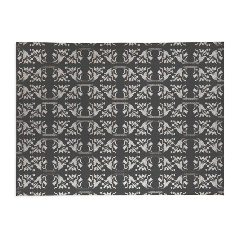 Tapis de cuisine à profil bas Mira, Gris anthracite, Rectangulaire 2 pi x 3 pi
