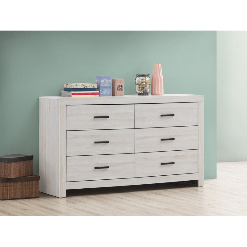 Elisabeth 58.5'' W 6 - Drawer Dresser, Coastal White