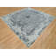 10'x10' Grey Hand Knotted Broken Zoroastrian Square Wool And Silk Rug G90134